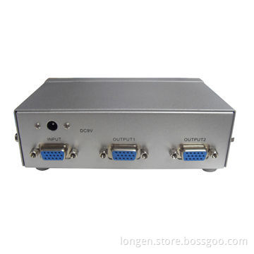 2-way VGA Video Splitter, Metal Case Packing